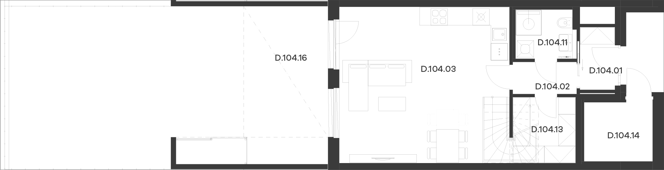 Byt 4 / Budova D, Patro 1