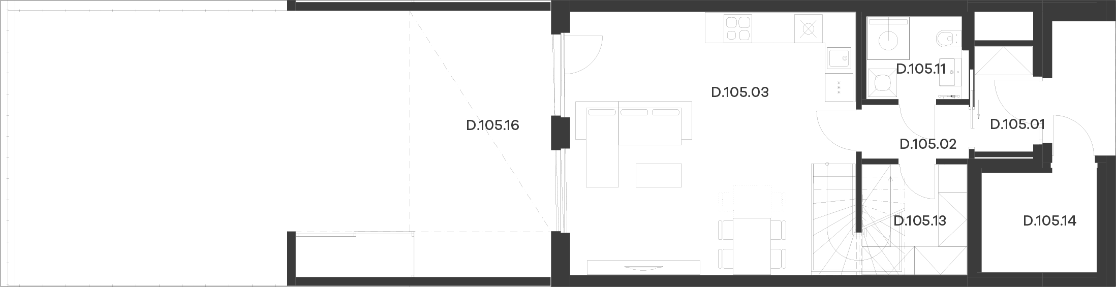 Byt 5 / Budova D, Patro 1